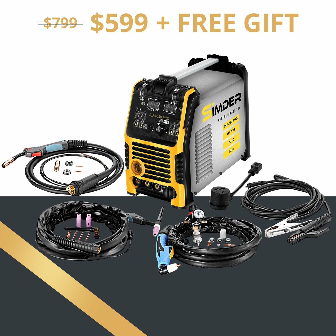 [In Stock] SSimder SD-4050 PRO 10-in-1 Aluminum Welder&Cutter