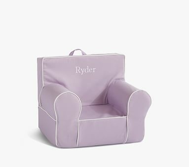 My First Anywhere Chair®, Lavender with White Piping Slipcover Only