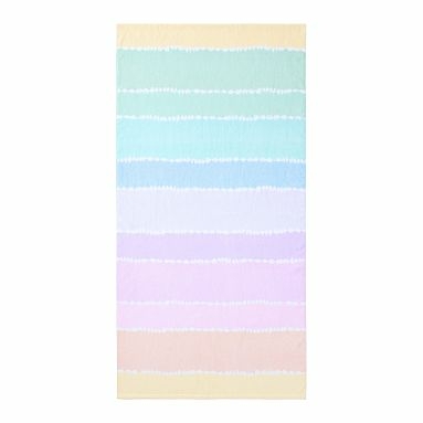 Tie-Dye Stripe Beach Towel