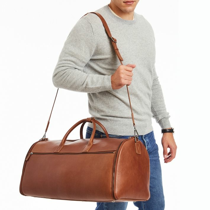 Carson Leather 2-in-1 Garment Bag