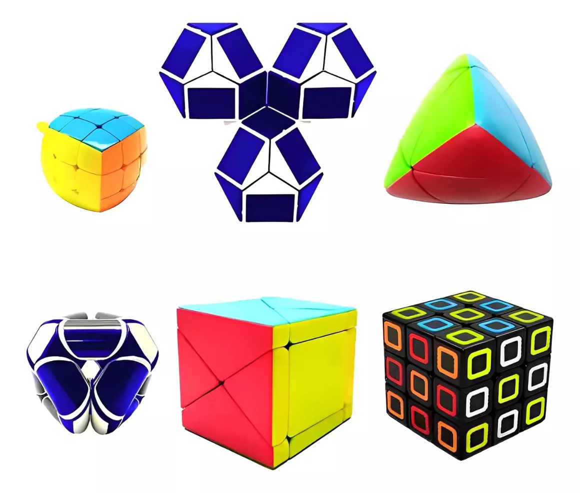 kit com 6 cubo magico lindos