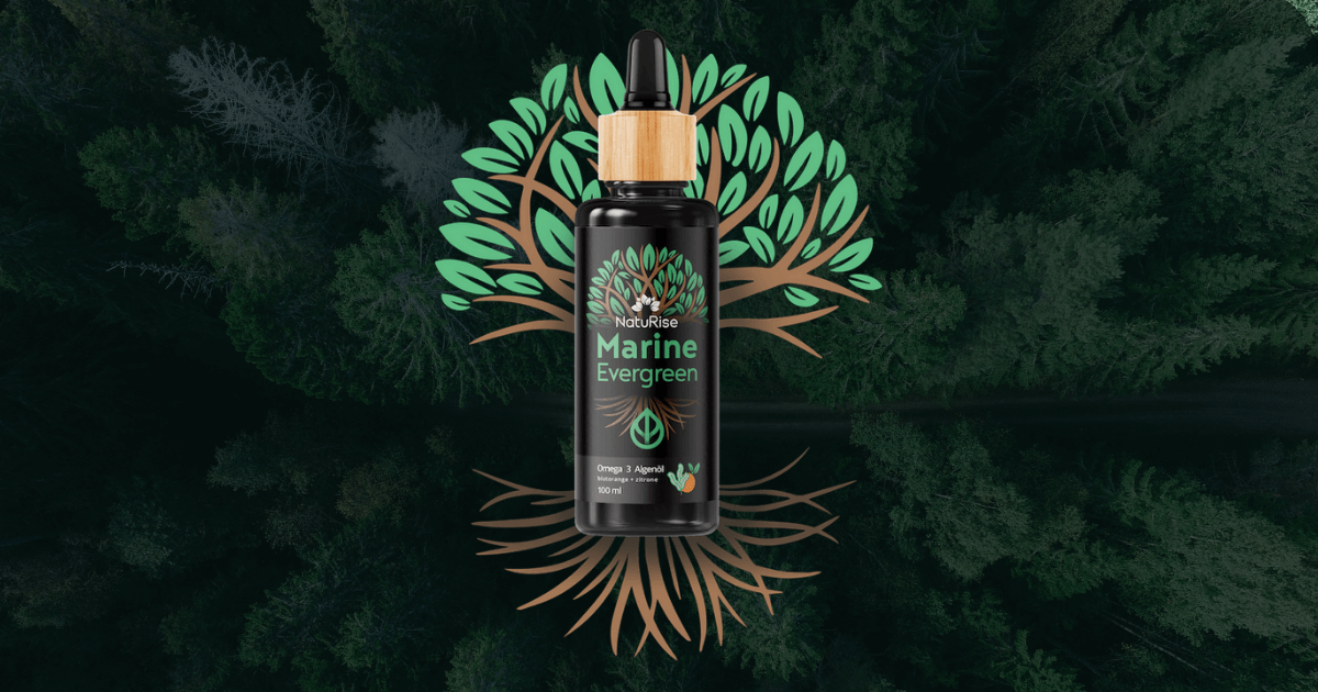 Marine Evergreen | Olio di alghe Omega 3 | EPA&DHA Vegani