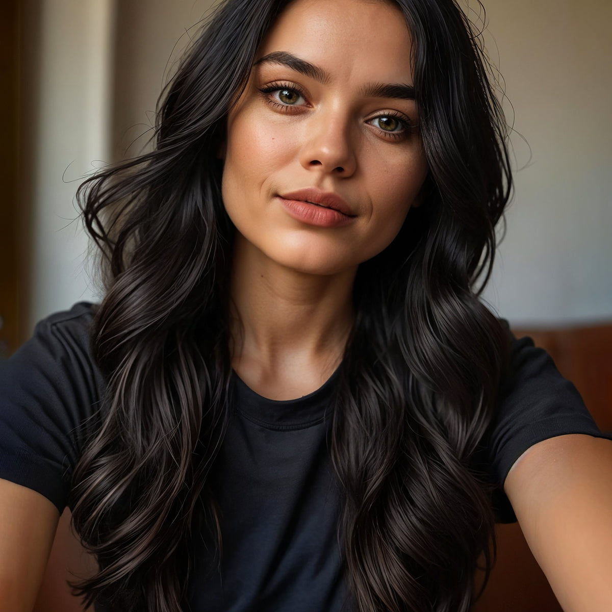 clip-in volumizer #1b natural black.
