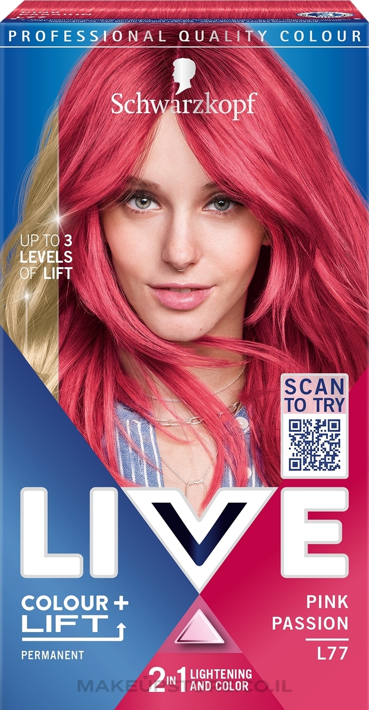 צבע שיער קבוע             Schwarzkopf Love Color + Lift