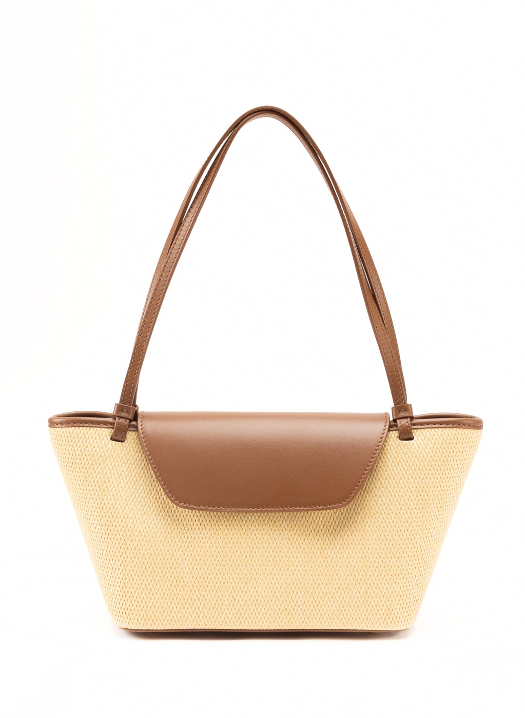 Courrier Tote Raffia/Leather Natural/Cognac