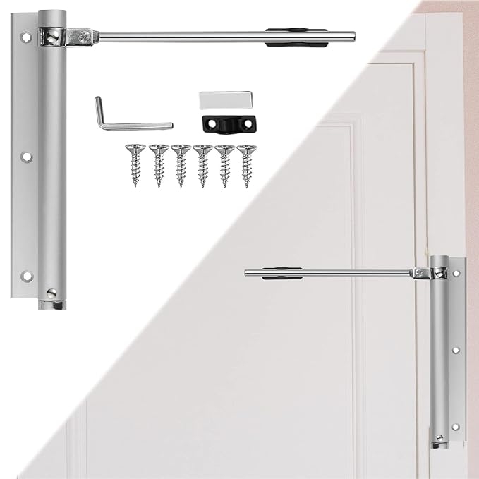 Spring Door Closer for Home,Adjustable Automatic Door Closers for Light Weight Door,Automatic Door Closure,Use to Wooden Door,Metal Door,Security Door