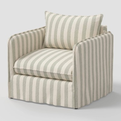 Berea Chair Malcolm Stripe Blue - Threshold™