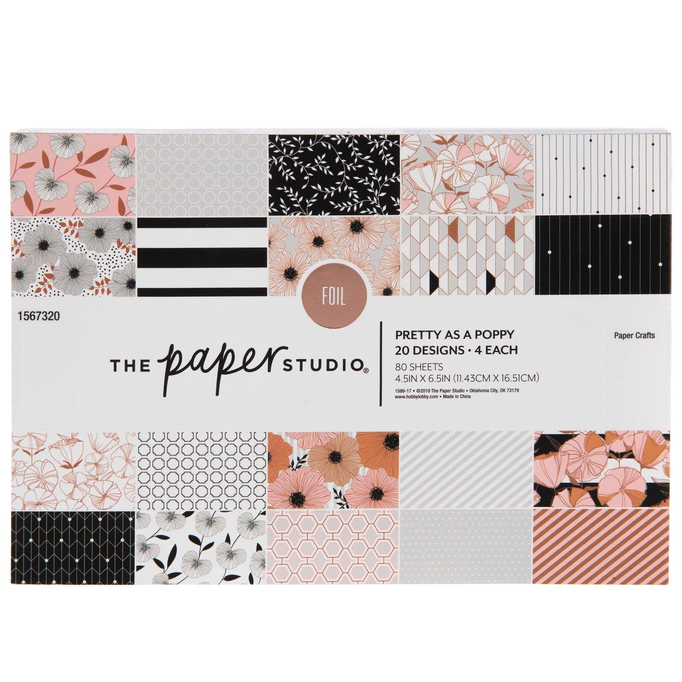 Pretty As A Poppy Foil Cardstock Paper Pack
