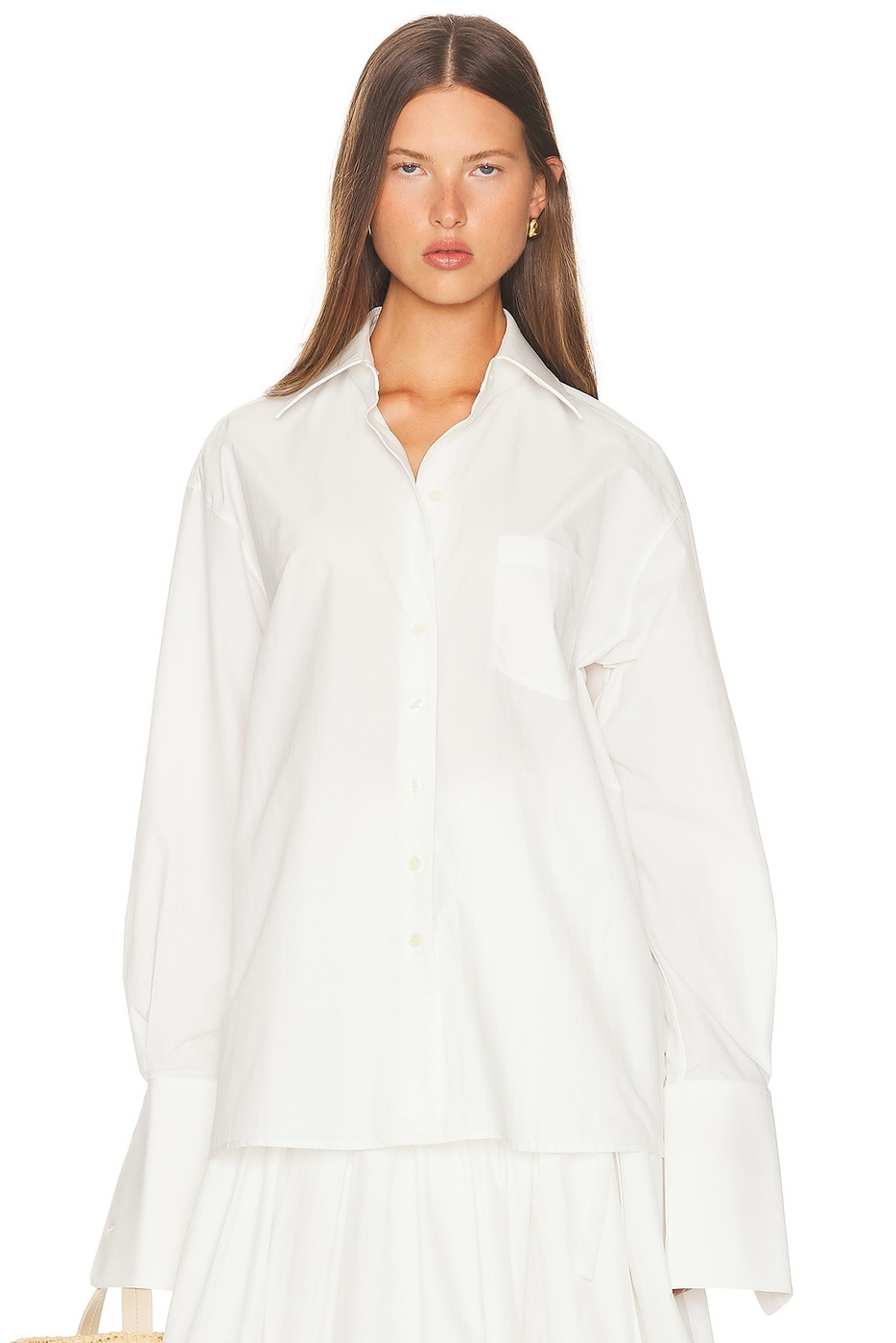 Classic Oversized Shirt in Tech Poplin