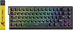 ATTACK SHARK X68 HE 8000Hz Rapid Trigger Keyboard, 0.01mm RT Accuracy Wired Gaming Keyboard with Magnetic Switch, Adjustable Actuation, Rapid Trigger, Snap Tap, RGB Lighting for PC/Mac, Black : Amazon.co.uk: PC & Video Games
