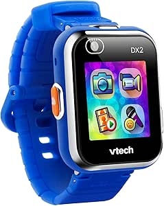 VTech Kidizoom Smart Watch DX2, Blue Watch for Kids with Games, Camera for Photos & Videos, Colour Screen, Photo Effects & More, for Infants aged 4, 5, 6, 7 + years