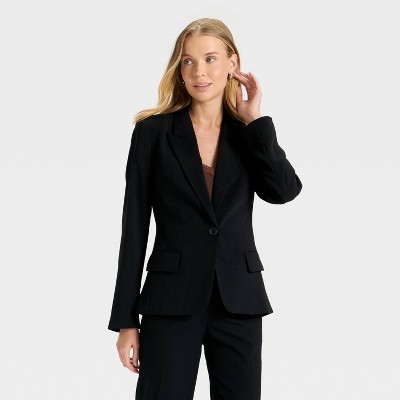 Women's Signature Crepe Fitted Blazer - A New Day™