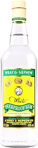 Wray & Nephew Rum 100 cl, 63% ABV - White Overproof Jamaica Rum