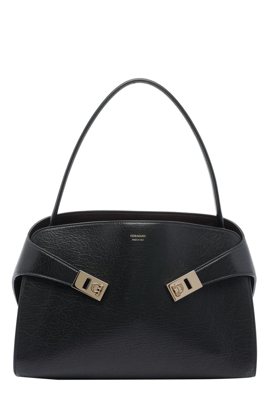 Ferragamo Hug Soft Bicolor Shoulder Bag (M)