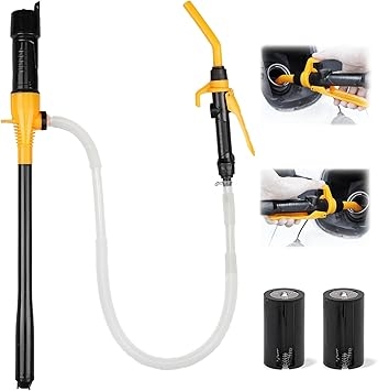 ELEAD Portable Battery Powered Pump - Electric Fuel/Water Transfer Pump 2.2 GPM, Liquid Siphon Pump with Adjustable Flow Control, Gas Pump with Filter Design, Gas Can Pump Ideal