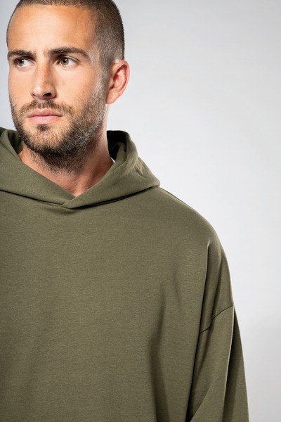Kariban K4018              - Zwart               - Oversized trui in fleece met capuchon unisex