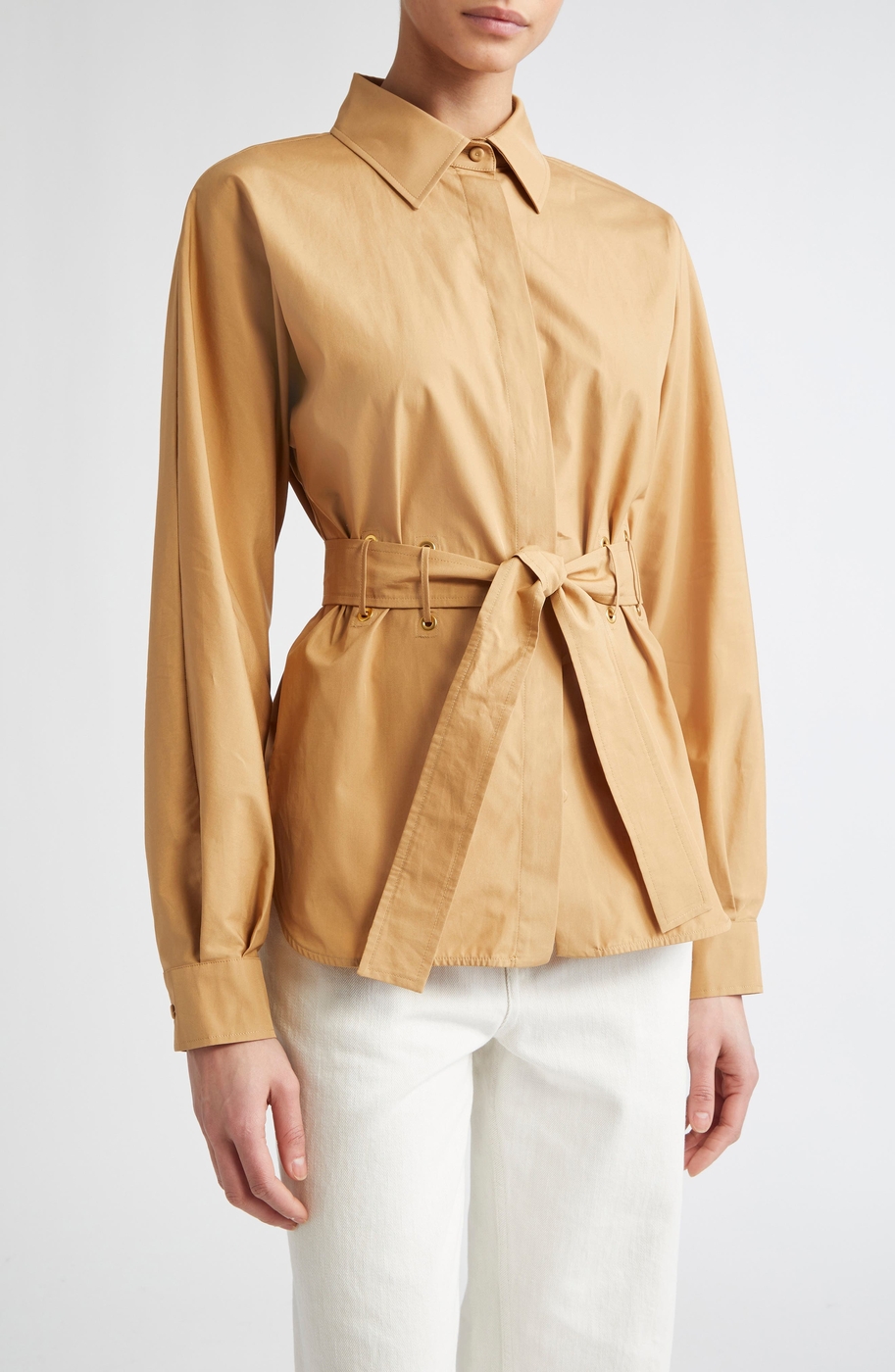 Juglas Belted Button-Up Shirt