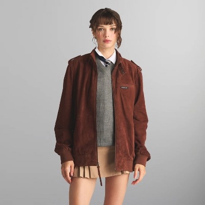 Women's Soft Suede Leather Iconic Oversized Jacket