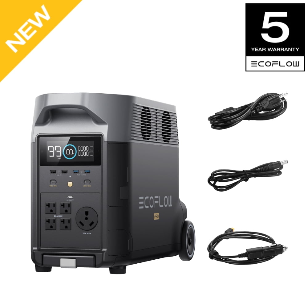 EcoFlow DELTA Pro Portable Power Station 3600Wh Capacity,Solar Generator,3600W AC Output for Outdoor Camping,Home Backup,Emergency,RV,off-Grid - Walmart.com