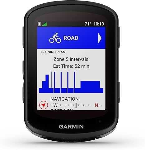 Garmin Edge 540 Solar, Solar-Charging GPS Cycling Computer with Button Controls, Targeted Adaptive Coaching, Advanced Navigation and More