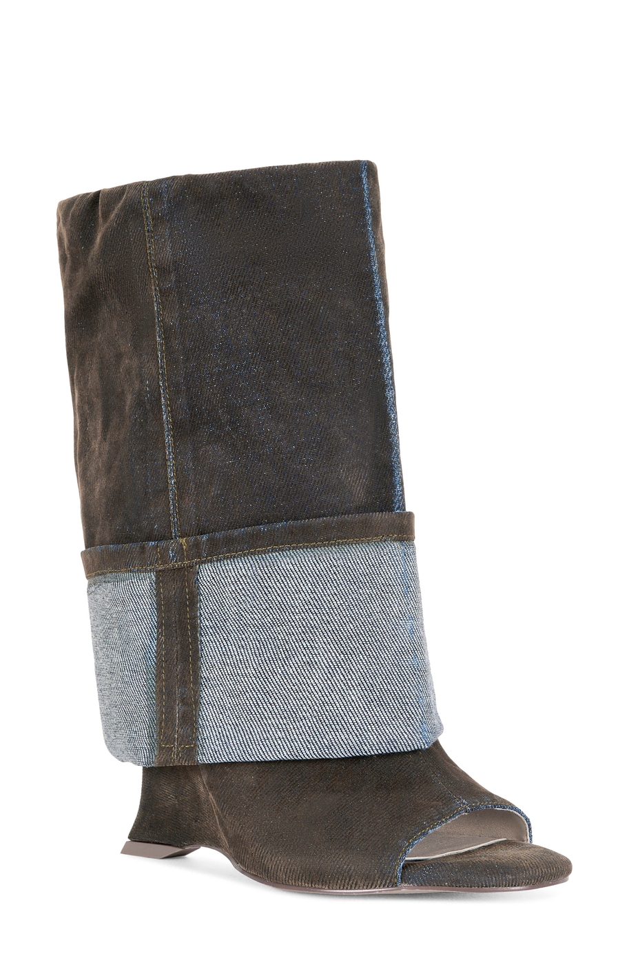 Tin Cuffed Shaft Open Toe Boot