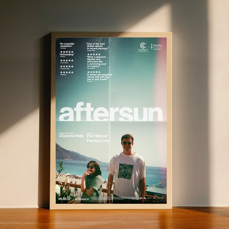 Aftersun Movie Canvas Poster, Wall Art Decor, Home Decor, No Frame