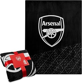 Arsenal F.C. Fleece Bed Blanket Soft Sofa Throw for Bedroom Travel Home Decor 125 x 150cm, Birthday Gifts for Men