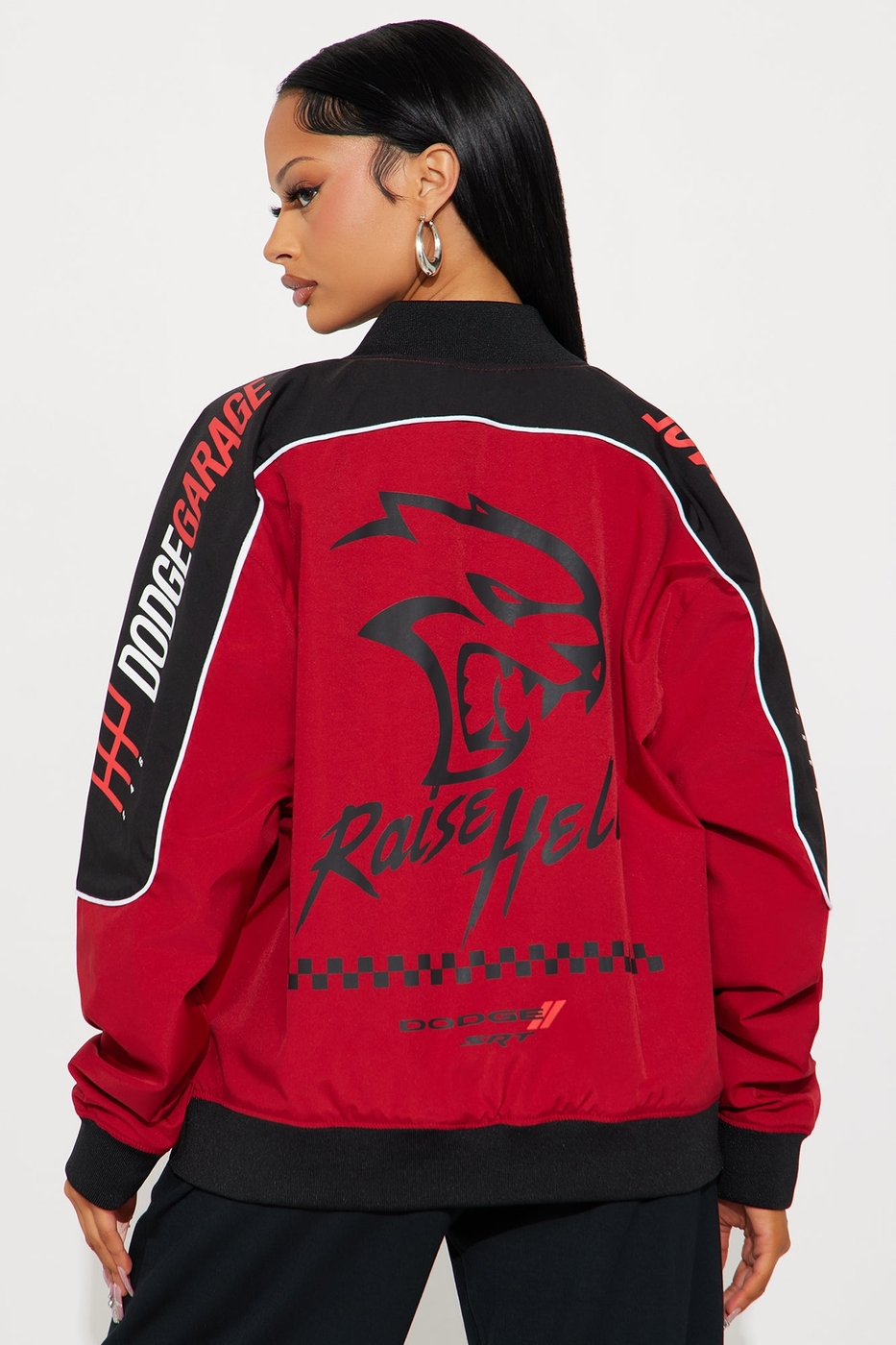 Dodge Raise Hell Bomber Jacket - Red/combo
