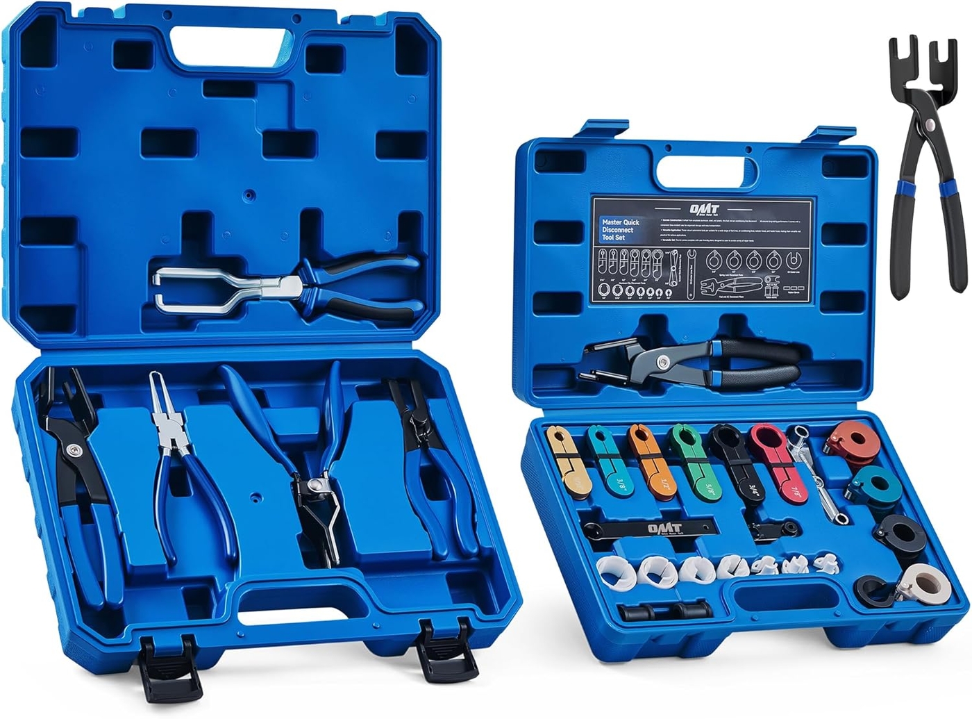 Orion Motor Tech Master Quick Disconnect & Fuel Line Pliers Tool Set, 31pc Fuel Line Disconnect Tool Set with Fuel and AC Disconnect Pliers, Heavy-Duty Fuel Pipe Repair Set for Auto A/C Fuel Line