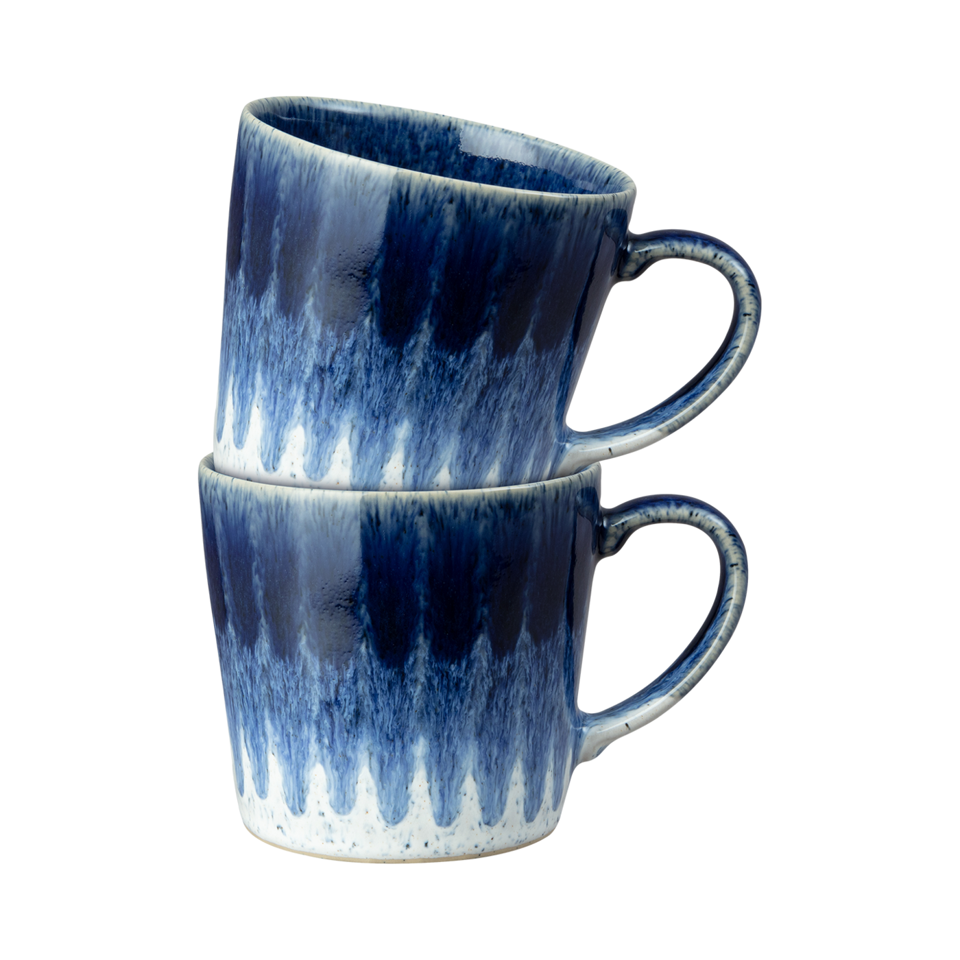 Studio Blue Accent Mugs - Set Of 2