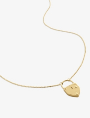 GP Padlock 18ct yellow gold-plated vermeil sterling-silver chain necklace