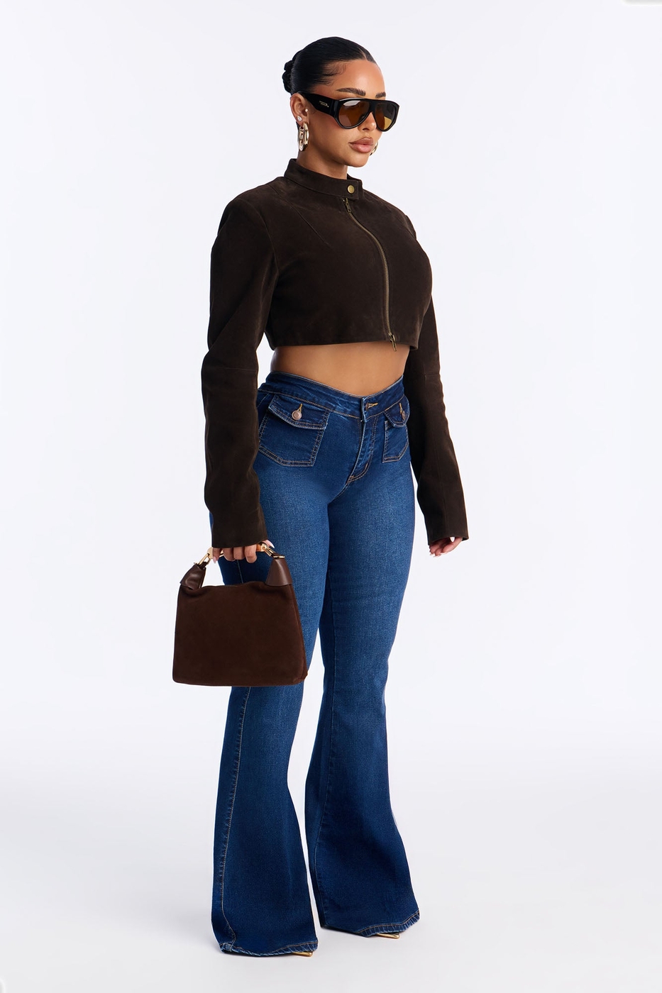 Palo Alto Stretch Flare Jeans - Dark Wash