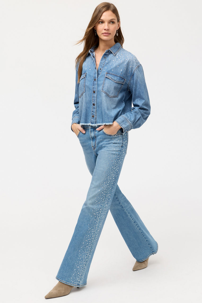 THE HIGH RISE WIDE LEG JEAN ‑ STARLIGHT
