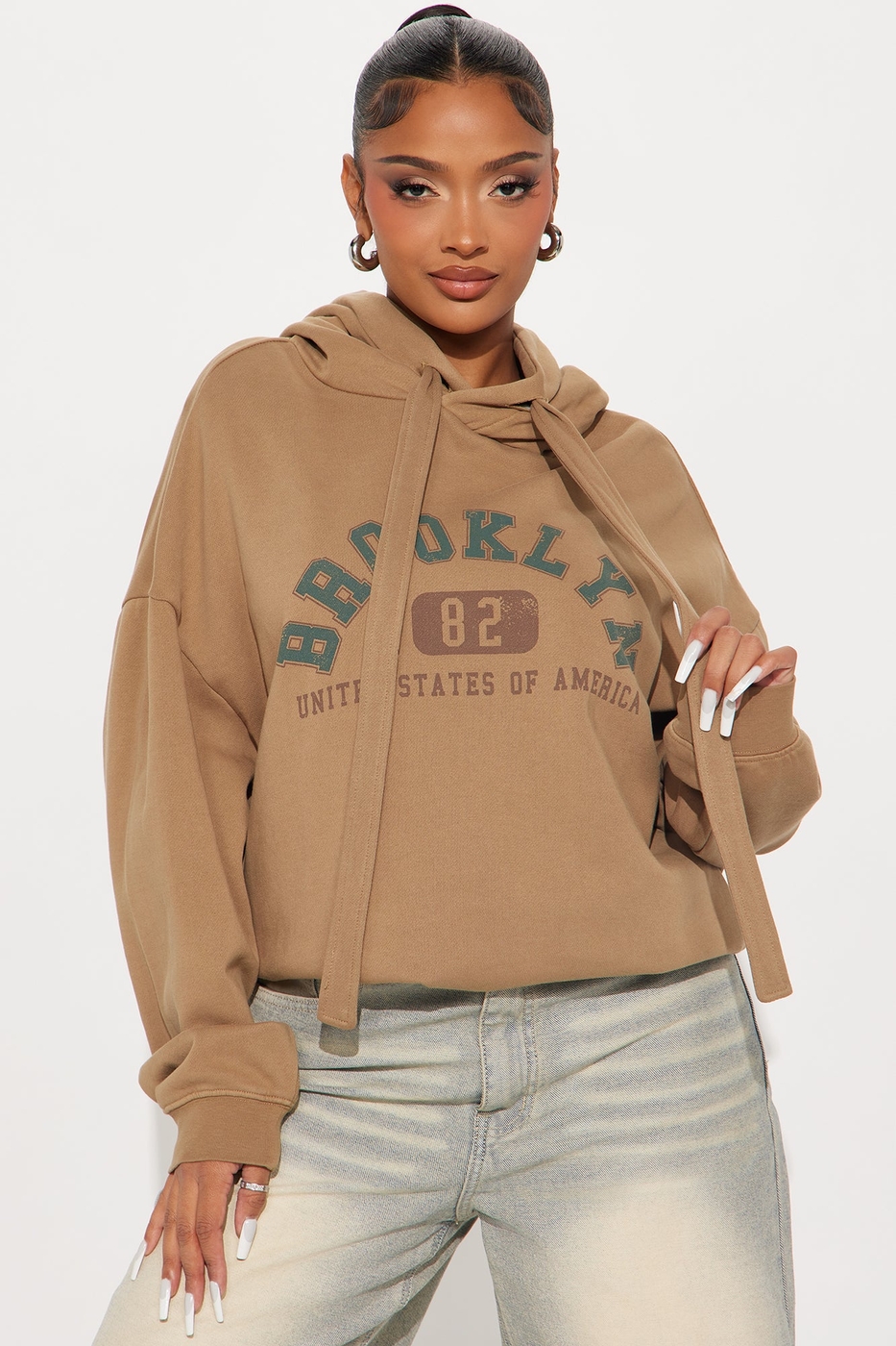 Weekends In Brooklyn Hoodie - Mocha