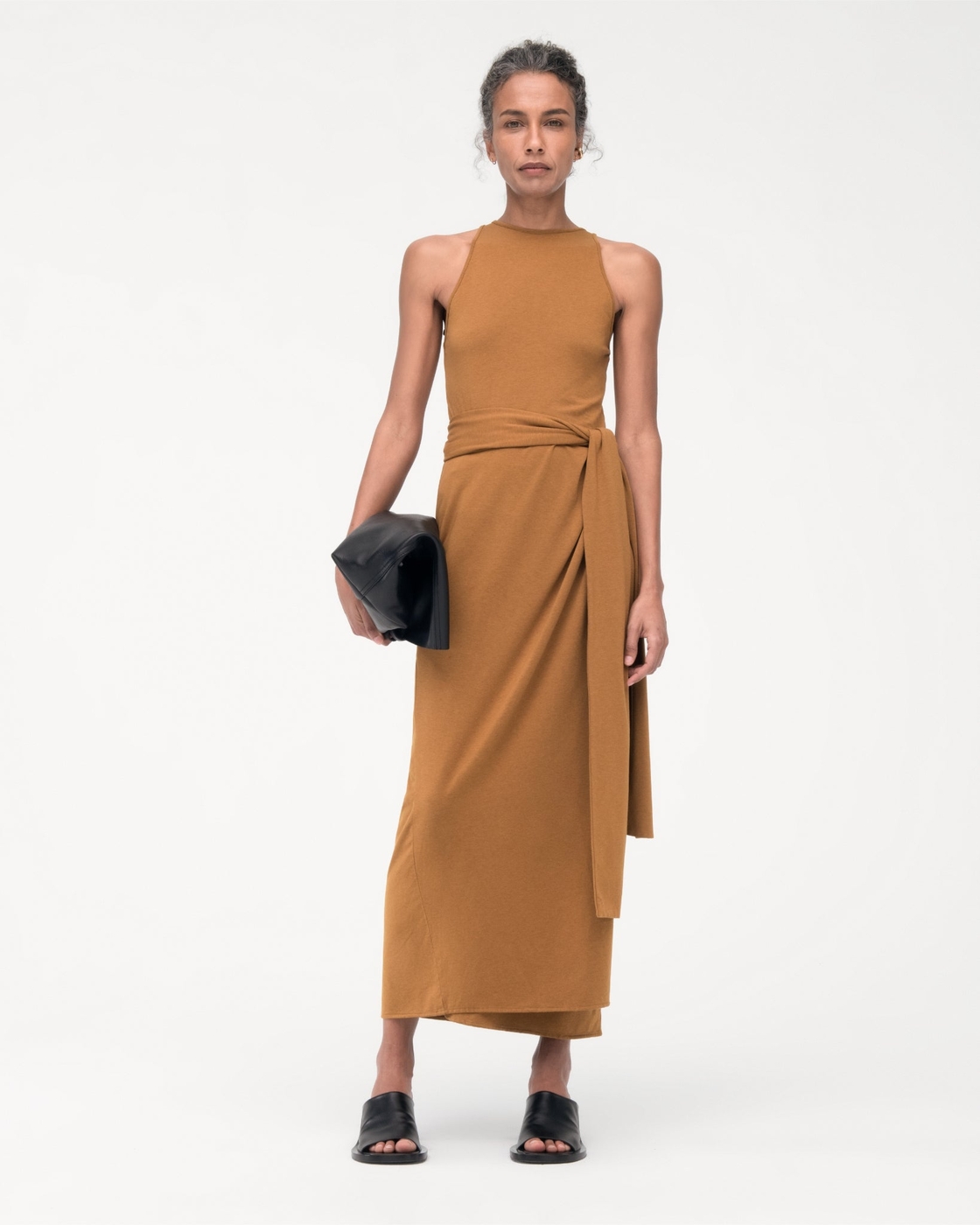 Sarong Tie Dress | Tapenade