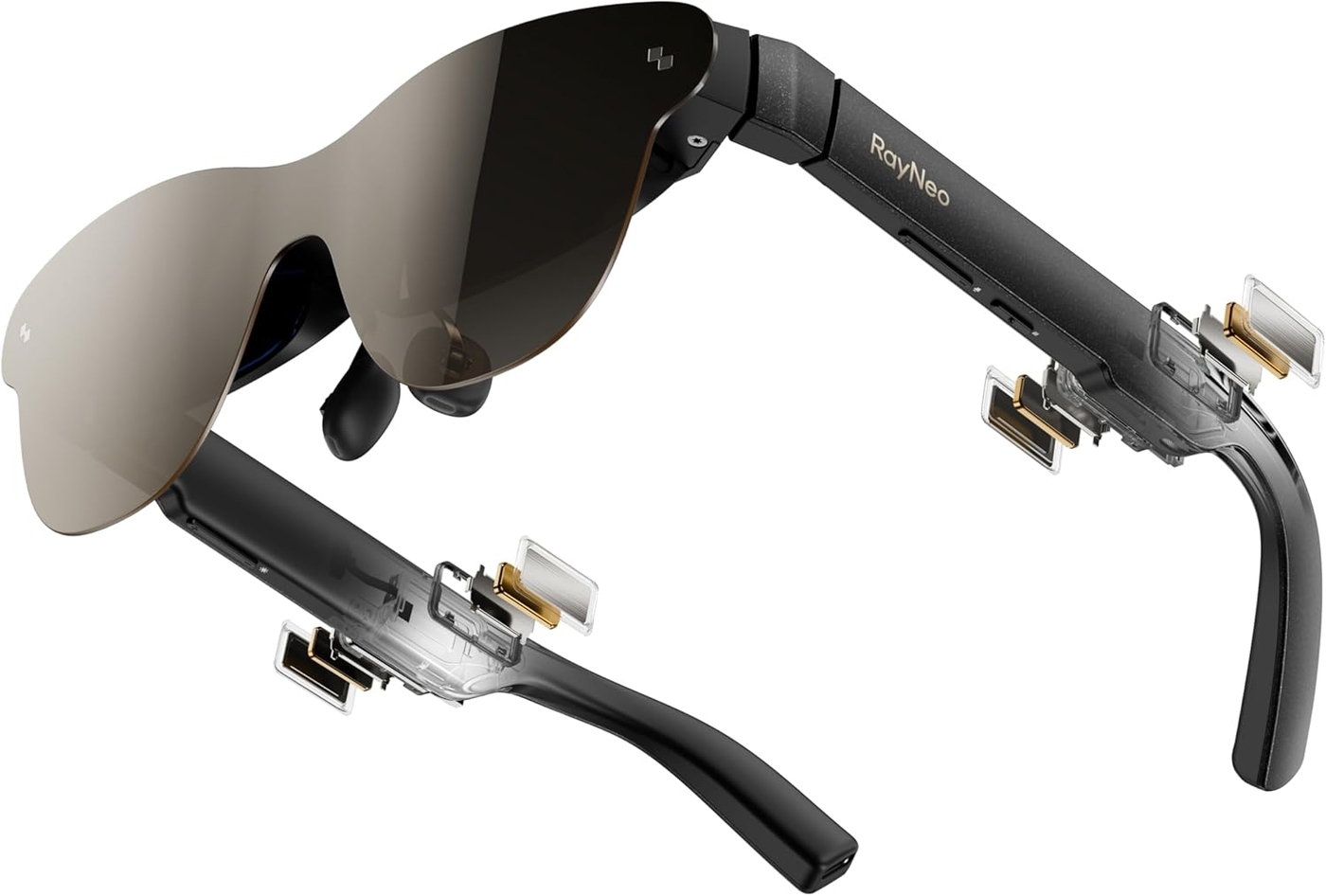 RayNeo Air 3s Pro AR/XR Glasses - 201'' 1200 Nits 120Hz HueView 2.0 Video Display, Smart Gaming Glasses for iPhone 17,16,15/Android/Mac/Switch 2/PS5/SteamDeck - 2025 Gift for Christmas & Tech Lover