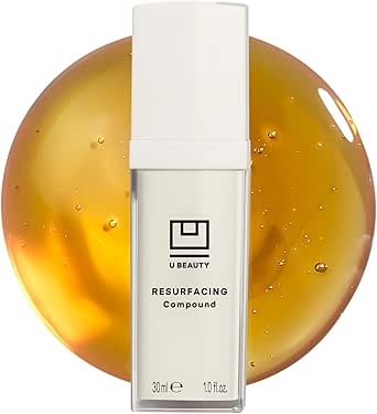 U Beauty Resurfacing Compound Serum - Renew & Illuminate Face Serum - Advanced 8-in-1 Formula with Vitamin C, Retinol, Hyaluronic Acid, & Peptides - Targets Fine Lines