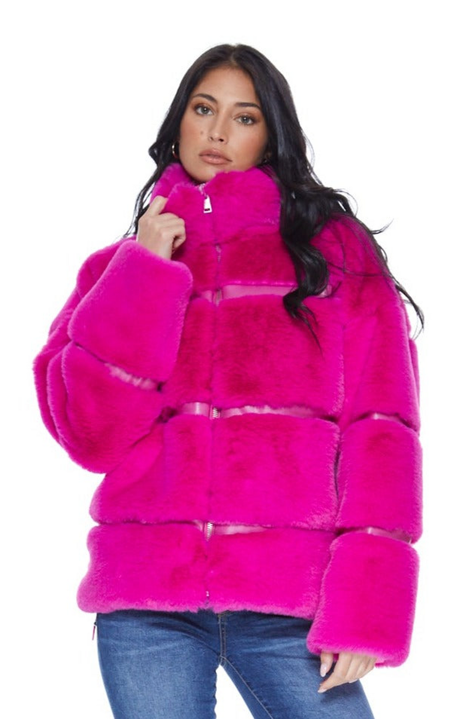Mob Wife UnReal Leather Fur Jacket