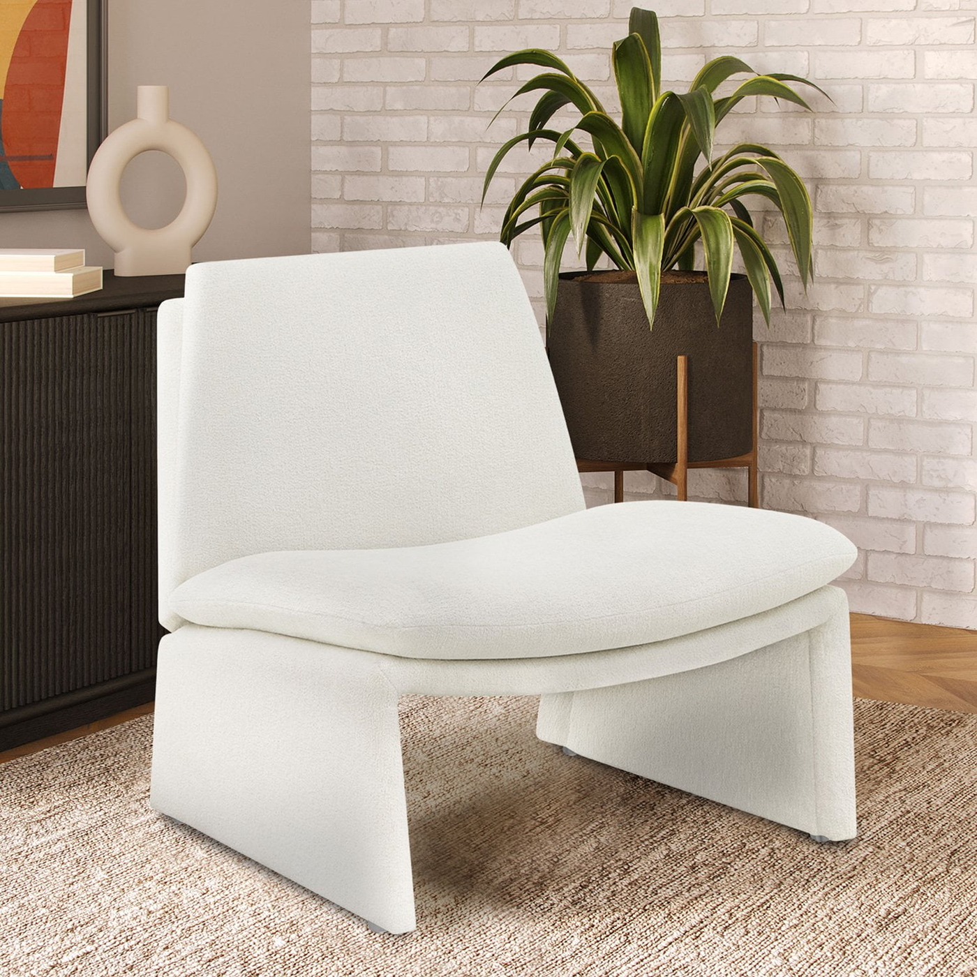 Fabric Mid-Century Modern Accent Chair - Samsclub.com