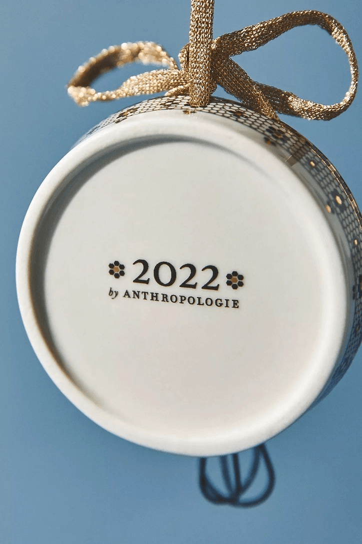 Anthropologie Bistro Tile Baking Ornament