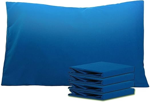 NTBAY Queen Pillowcase Set - 4 Pack Brushed Microfiber 20x30 Pillowcases - Soft, Wrinkle-Free, Fade-Resistant, Stain-Resistant, Pillowcases with Envelope Closure - 20x30 inches, Royal Blue