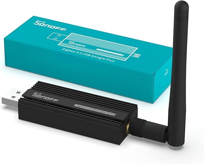 SONOFF Universal Zigbee 3.0 USB Dongle Plus Gateway con Antena para Home Assistant, IoBroker etc