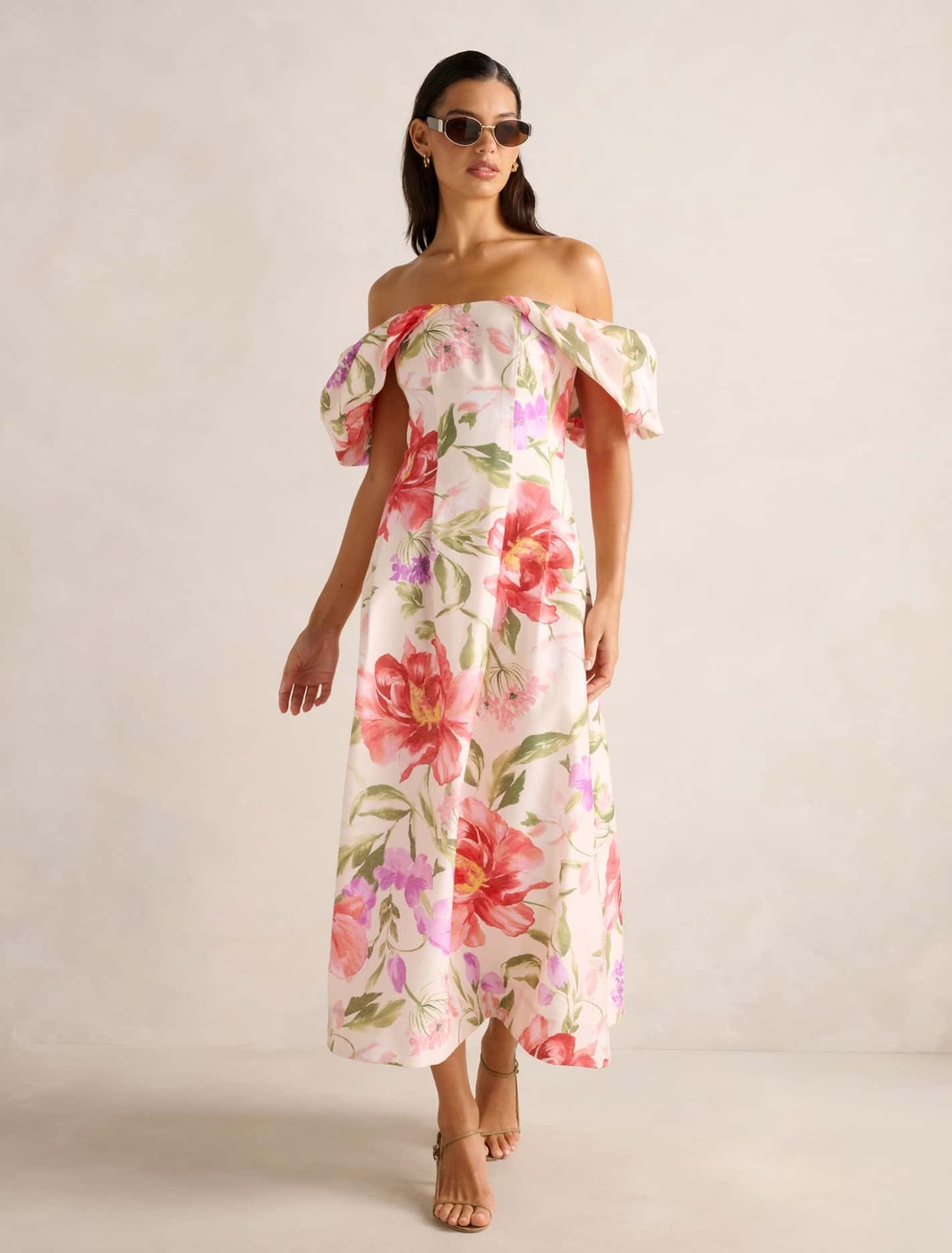 Janie Off Shoulder Midi Dress
