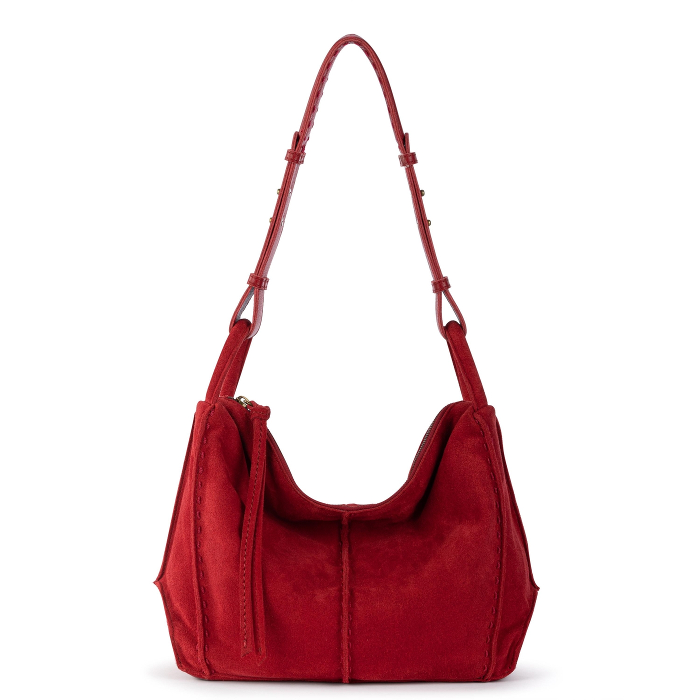 Los Feliz Hobo - Leather - Scarlet Suede