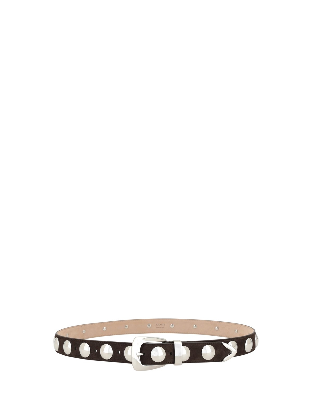 Khaite The Benny Stud Embellished Buckled Belt