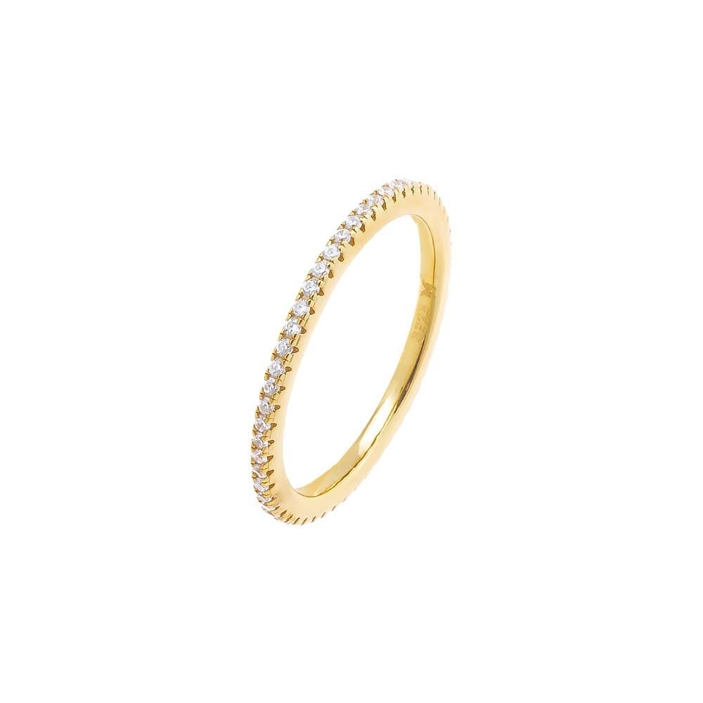 BY ADINA EDEN Micro Pavé Thin Eternity Band