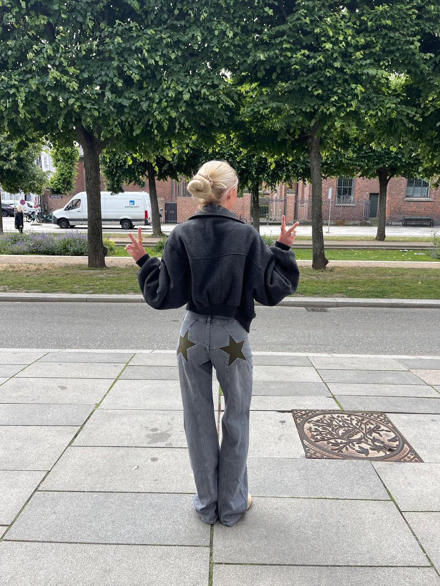 Star jeans med khaki stars - Grey