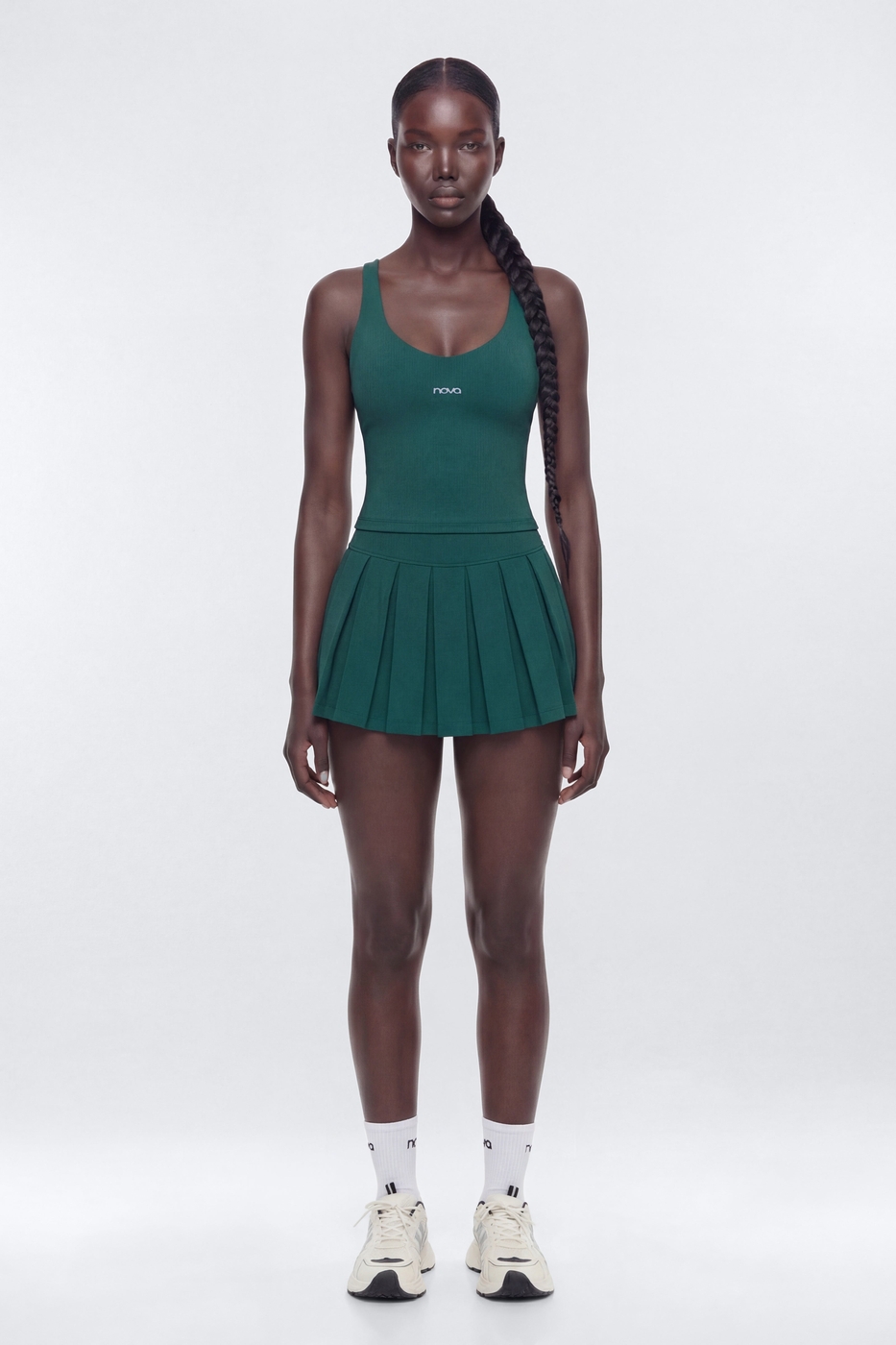 ProStretch™ Pleated Mini Skort - Hunter Green