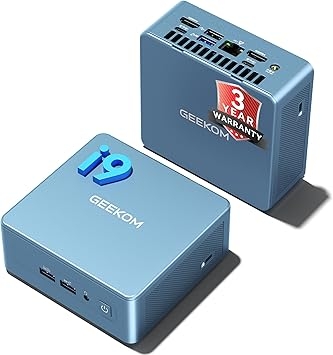 GEEKOM Definitive Flagship Award IT13 Mini PC, 13th Gen Intel i9 13900HK, 16GB High-Speed RAM DDR(up to 96GB) 1TB SSD Mini Desktop Computer, USB 4.0/ 8K UHD for Video Editing/Gaming/Graphic Design