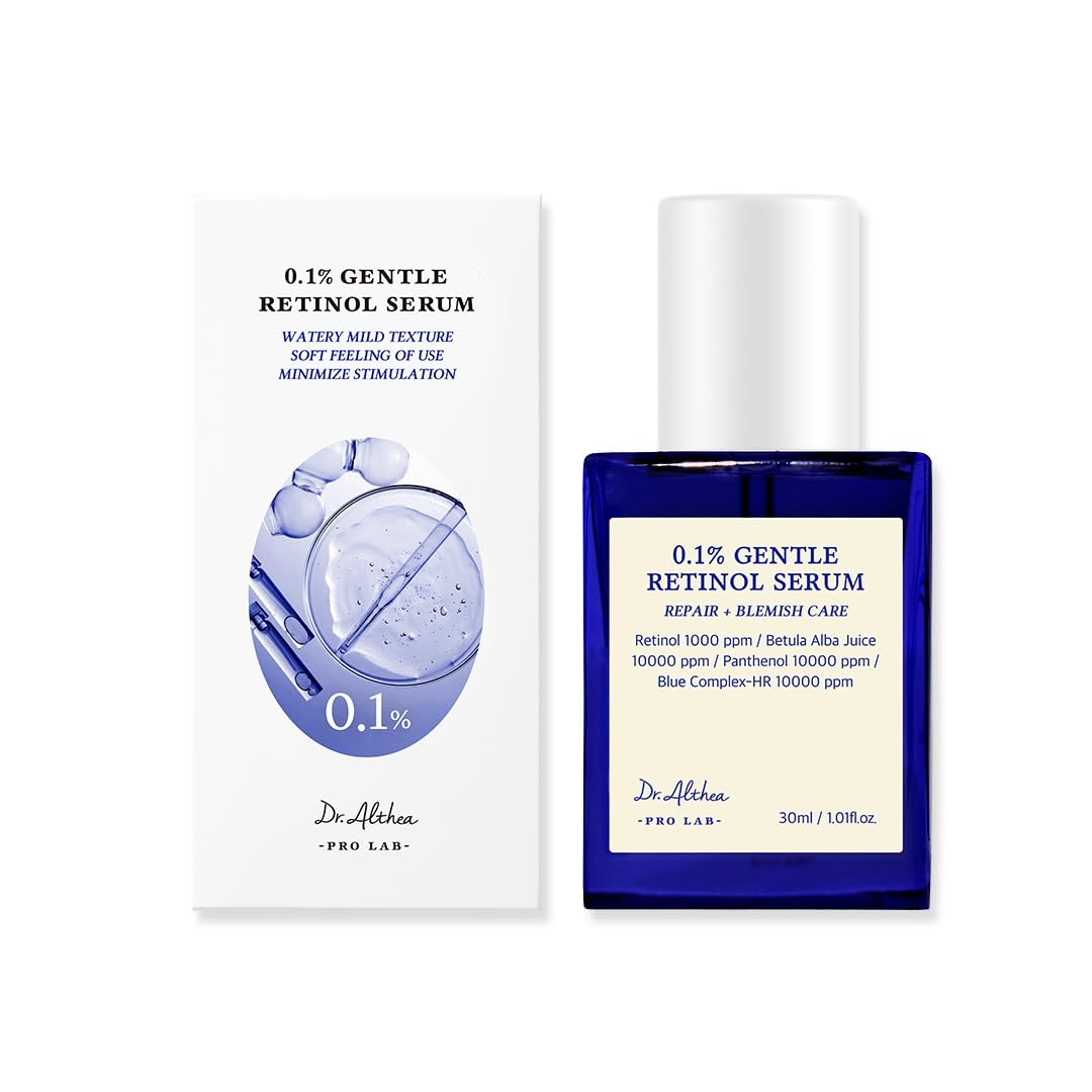 Dr.Althea 0.1% Gentle Retinol Serum, 1.01 Fl Oz, Korean Vegan Skin Care